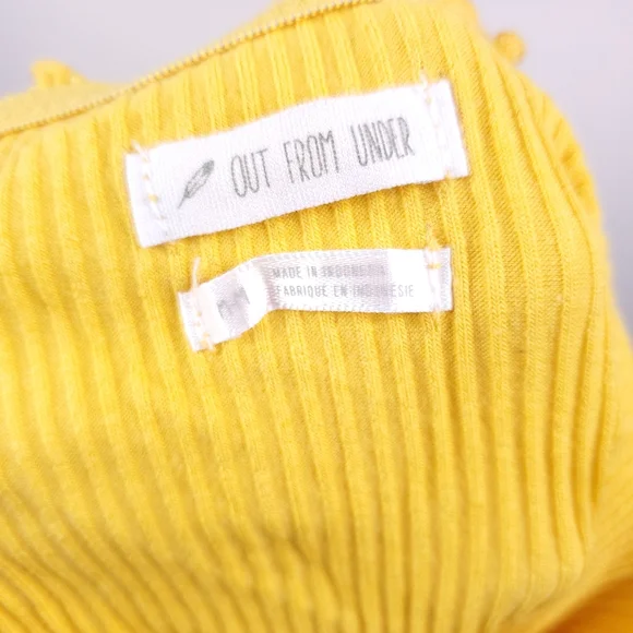Urban Outfitters Out From Under Yellow Strapless Bodysuit - Picture 2 of 5
